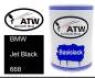 Preview: BMW, Jet Black, 668: 500ml Lackdose, von ATW Autoteile West.